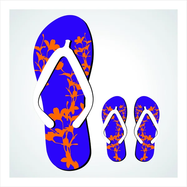 Színes flip flops készlet — Stock Vector