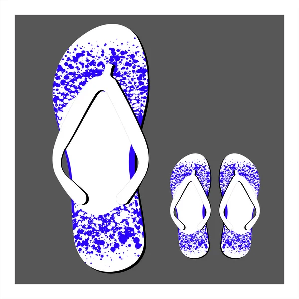 Színes flip flops készlet — Stock Vector