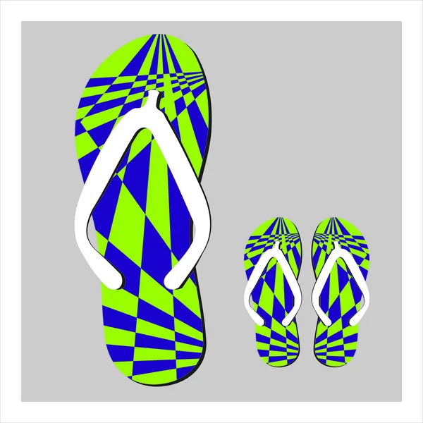 Színes flip flops készlet — Stock Vector