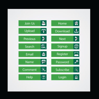 Web Tasarım düğmeleri Tema