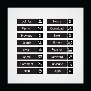 Web Tasarım düğmeleri Tema