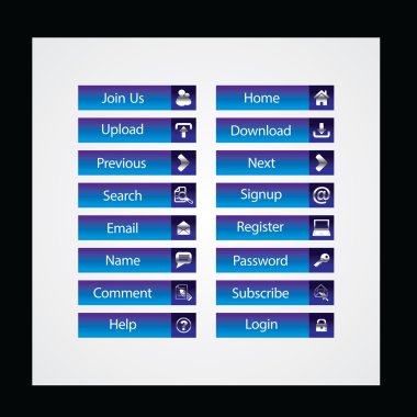 Web Tasarım düğmeleri Tema
