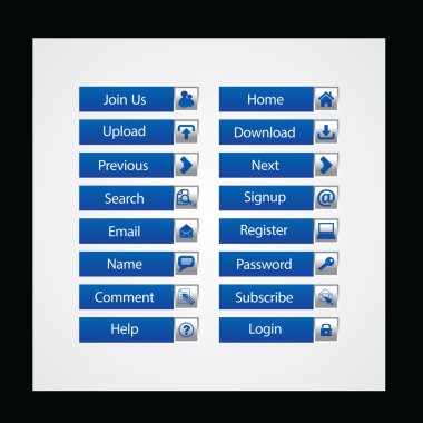 Web Tasarım düğmeleri Tema