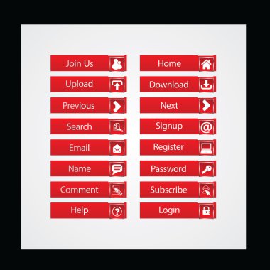 Web Tasarım düğmeleri Tema