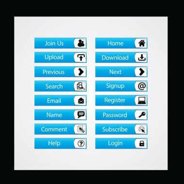 Web Tasarım düğmeleri Tema