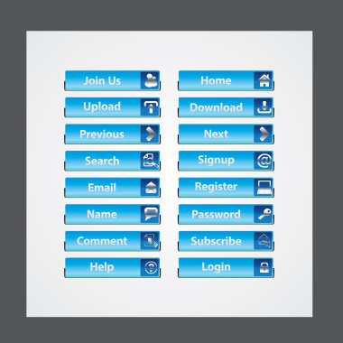 Web Tasarım düğmeleri Tema