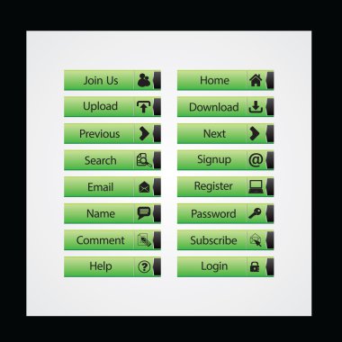 Web Tasarım düğmeleri Tema