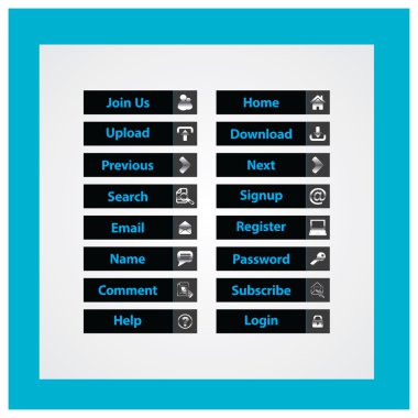 Web Tasarım düğmeleri Tema