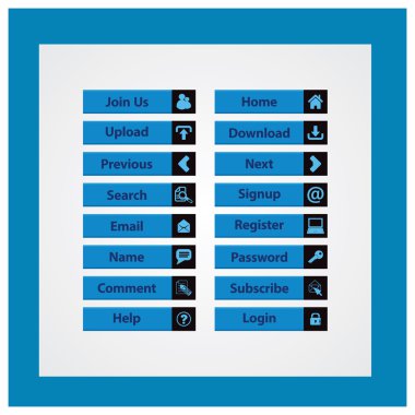 Web Tasarım düğmeleri Tema
