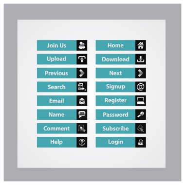 Web Tasarım düğmeleri Tema
