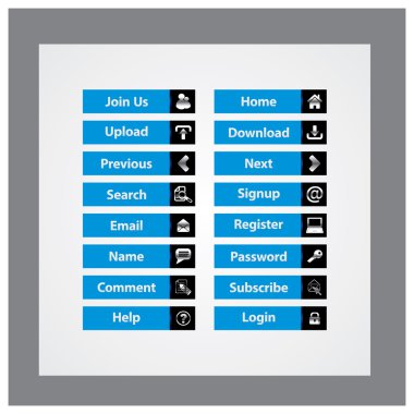 Web Tasarım düğmeleri Tema