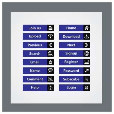 Web Tasarım düğmeleri Tema