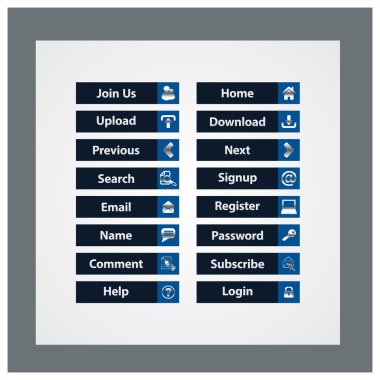 Web Tasarım düğmeleri Tema