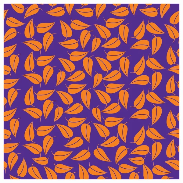 Listy, plody a květy bezešvé pattern — Stockový vektor