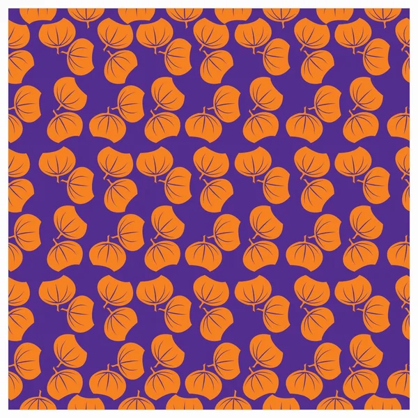 Leaves,fruits and Flowers seamless pattern — Stock Vector