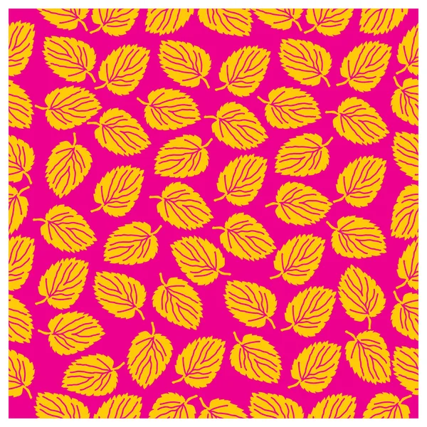 果、 叶和花无缝模式 — 图库矢量图片