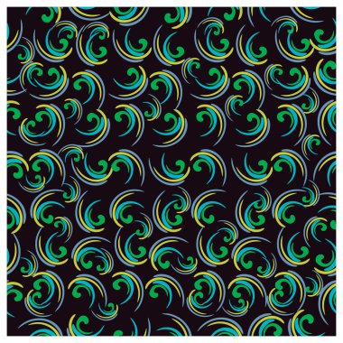 Meyve, yaprak ve çiçekler seamless modeli