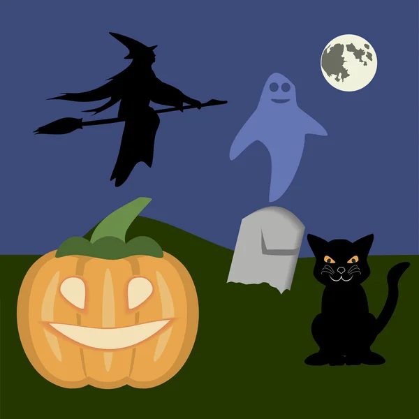 Noche de Halloween — Archivo Imágenes Vectoriales