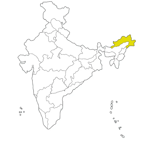 Arunachal Pradesh — Vector de stock