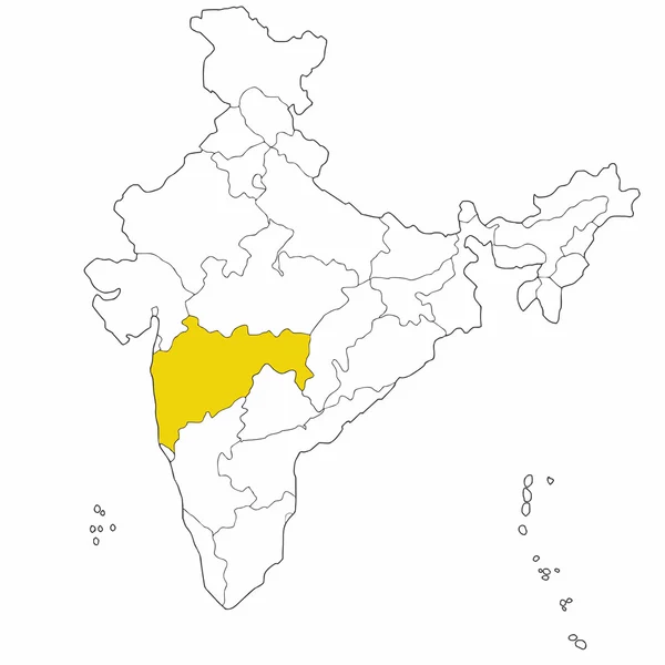Maharashtra — Vector de stock