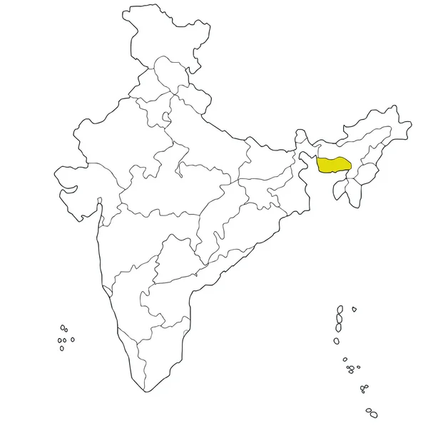 Meghalaya — Stock vektor