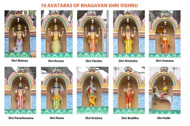 Lord Vishnu on avataras
