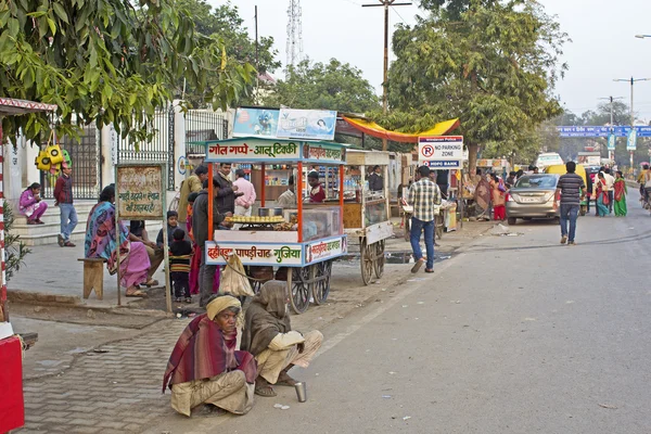 Straßenszene in Vrindavan — Stockfoto