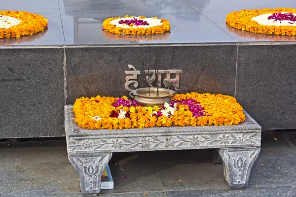 Detail of Mahatma Gandhi memorial — Stock Photo, Image