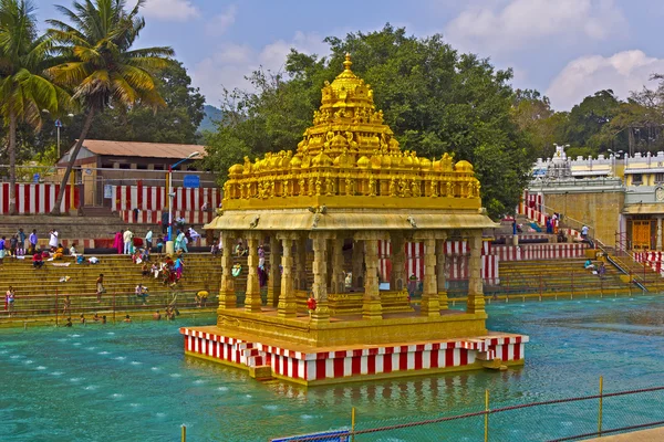 Waterpond perto do templo de Balaji — Fotografia de Stock