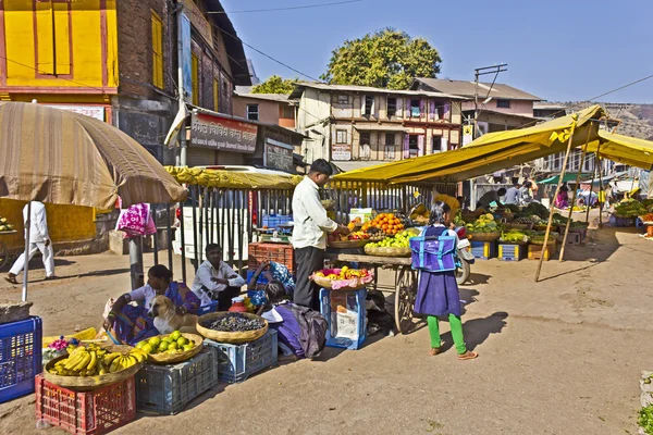 Indischer Gemüsemarkt — Stockfoto