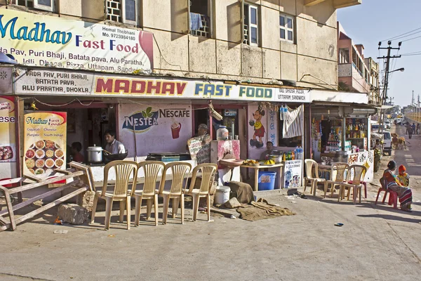 Indian fast food cafe — Stock Photo, Image