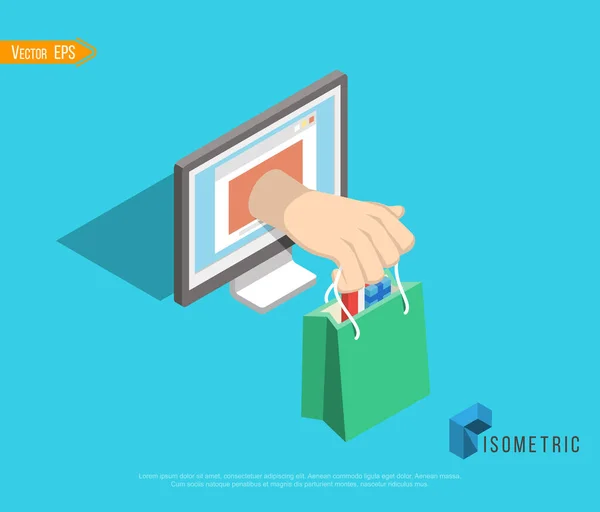 Infografica di base E-commerce. Concetto aziendale. Imposta icone — Vettoriale Stock