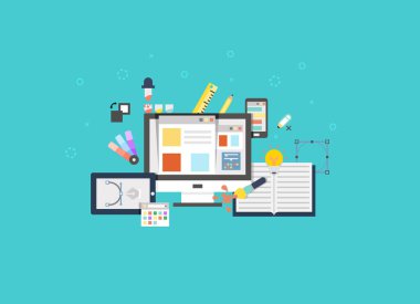 Yaratıcı konsept afişi. Web tasarımı için vektör illüstrasyonu, logo tasarımı, vektör tasarımı, durağan, markalaşma, şirket kimliği, ürün tasarımı.