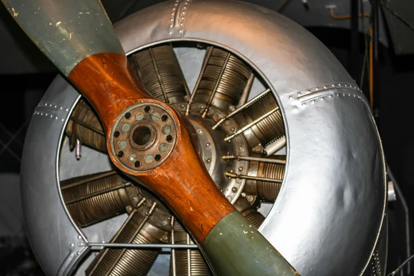 British World War One fighter aircraft engine — Stock Photo, Image