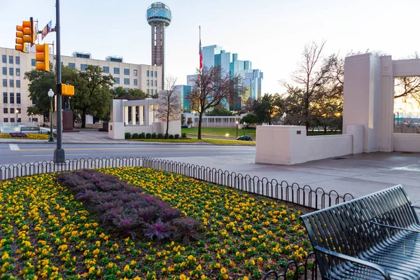 Dealey Plaza Városi Park Főutca Körül Texasi West End Dallasban — Stock Fotó