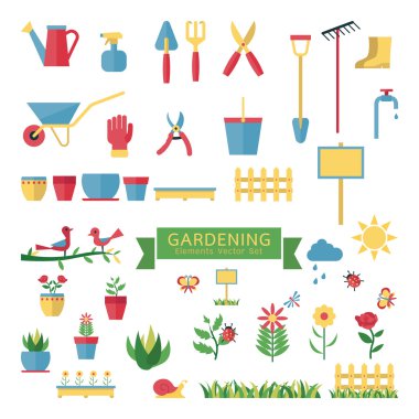 Bahçe vektör ayarla