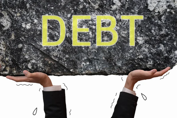 Llevar muy pesada en la deuda — Foto de Stock