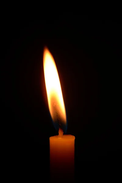 Candle light bright on the dark — Stock Photo, Image