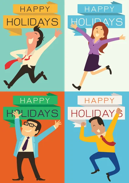 Happy holidays — Stock Vector