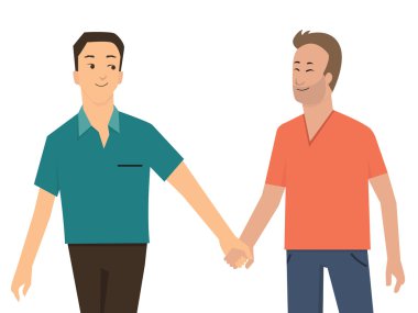 Gay holding hand vector Gay holding hand vector
