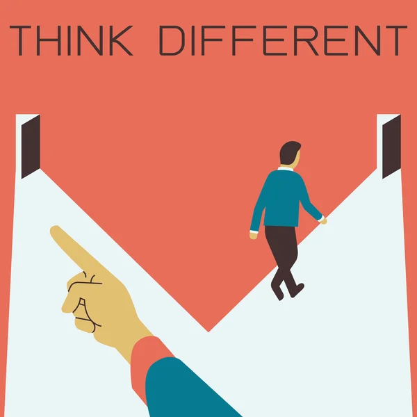 Think Different — Stock Vector