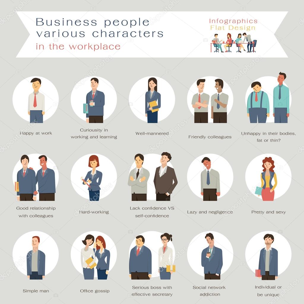 Business people characters