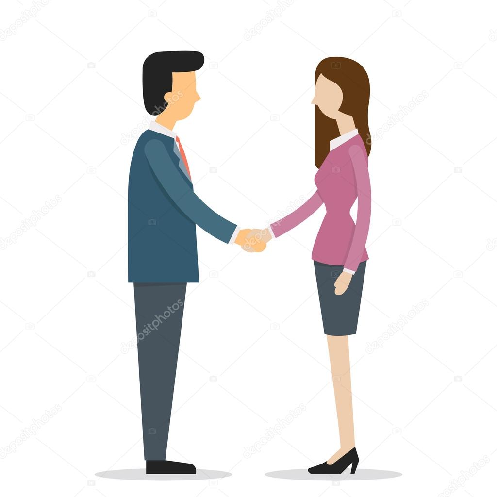 Businesswoman shakehand