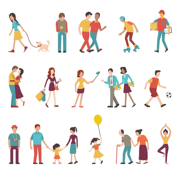 People in various lifestyles — Stock Vector
