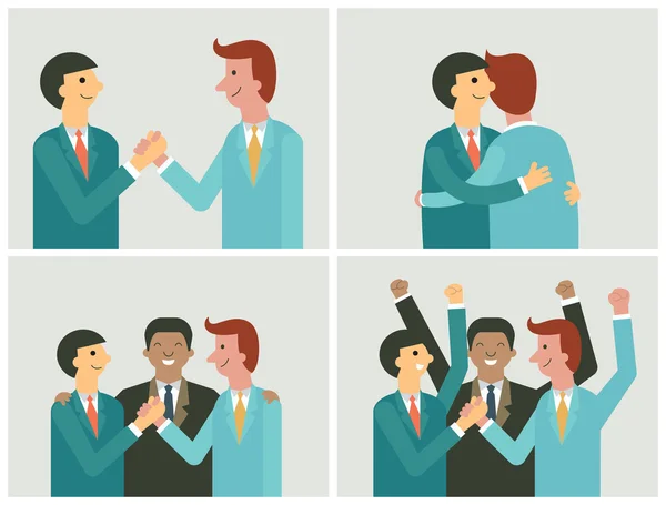 Set kerja sama Stok Ilustrasi Bebas Royalti