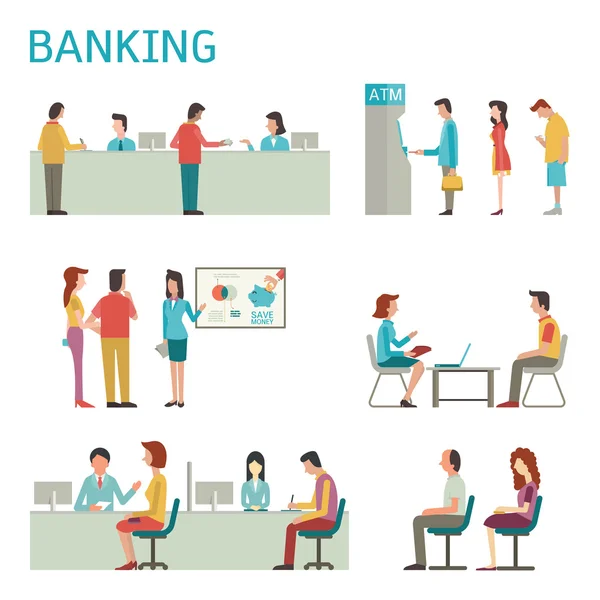 Banking activity — Stock Vector