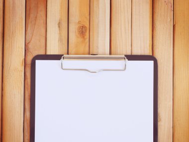 Ahşap paneller ile boş Pano