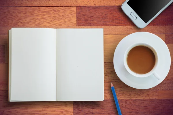 Planificación con la hora del café —  Fotos de Stock