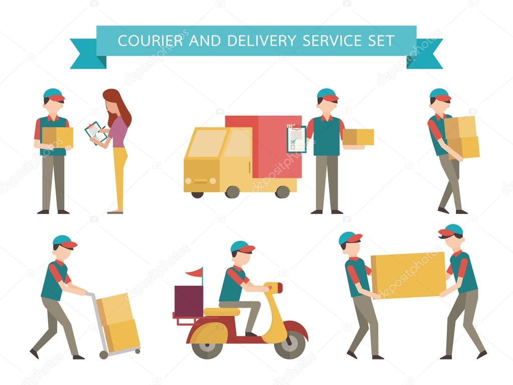 delivery set infographic