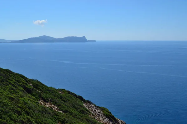 Widok Capo Caccia Punta Argentiera — Zdjęcie stockowe